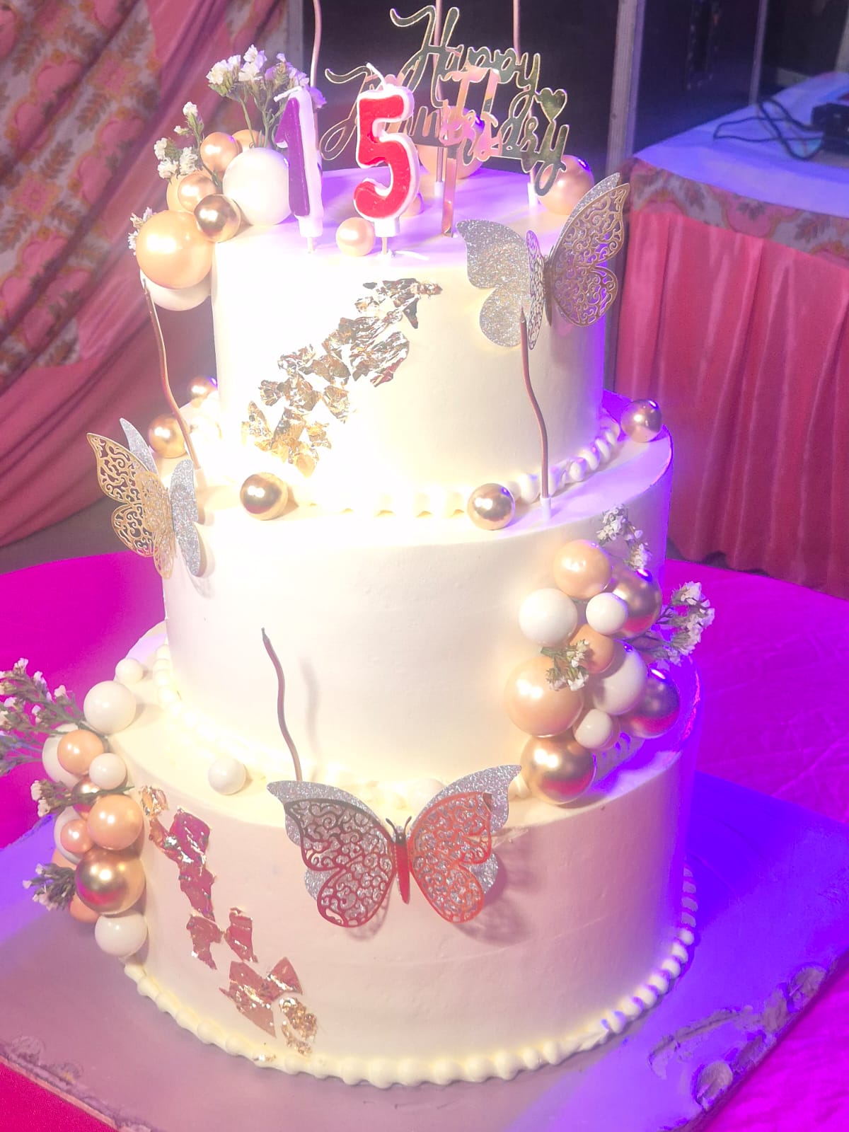 Deluxe Red Velvet Heart Floral Cake (V2)